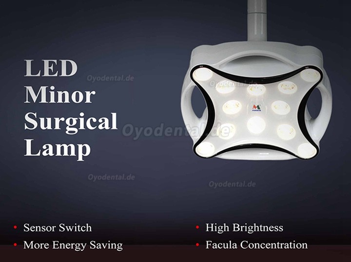 Micare JD1700L Mobiler LED-Zahnchirurgielampe Schattenloses Licht Operation Untersuchungslampe