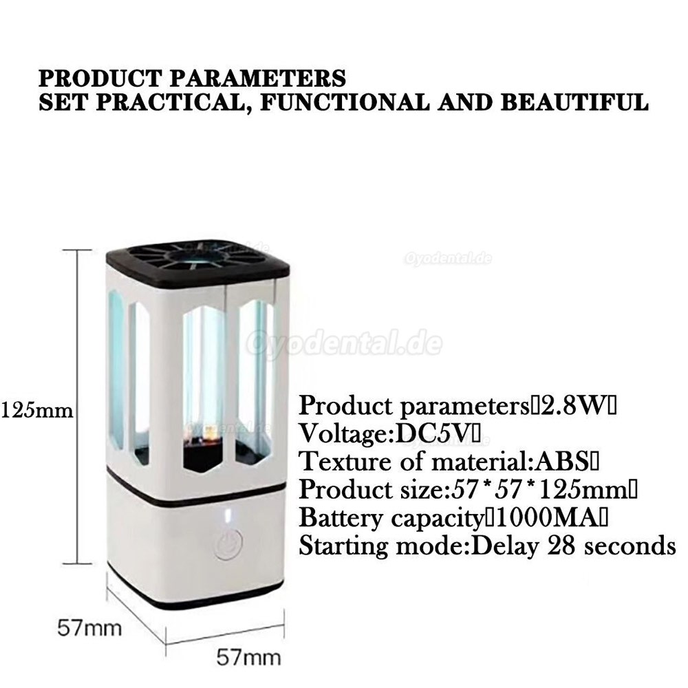 2020 Uv Gel Curing Light Rechargeable Mini Uv Disinfection Lamp Household Car Uv Sterilization Lamp Home