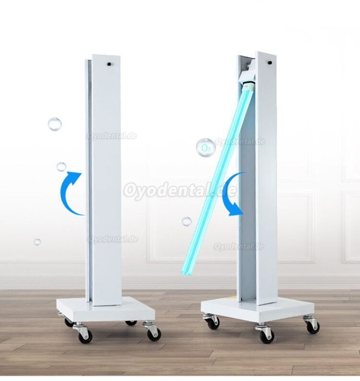 Indoor Mobile UV-Sterilisator Desinfektionslampe Keimtötendes UV-Sterilisationslicht mit Rädern