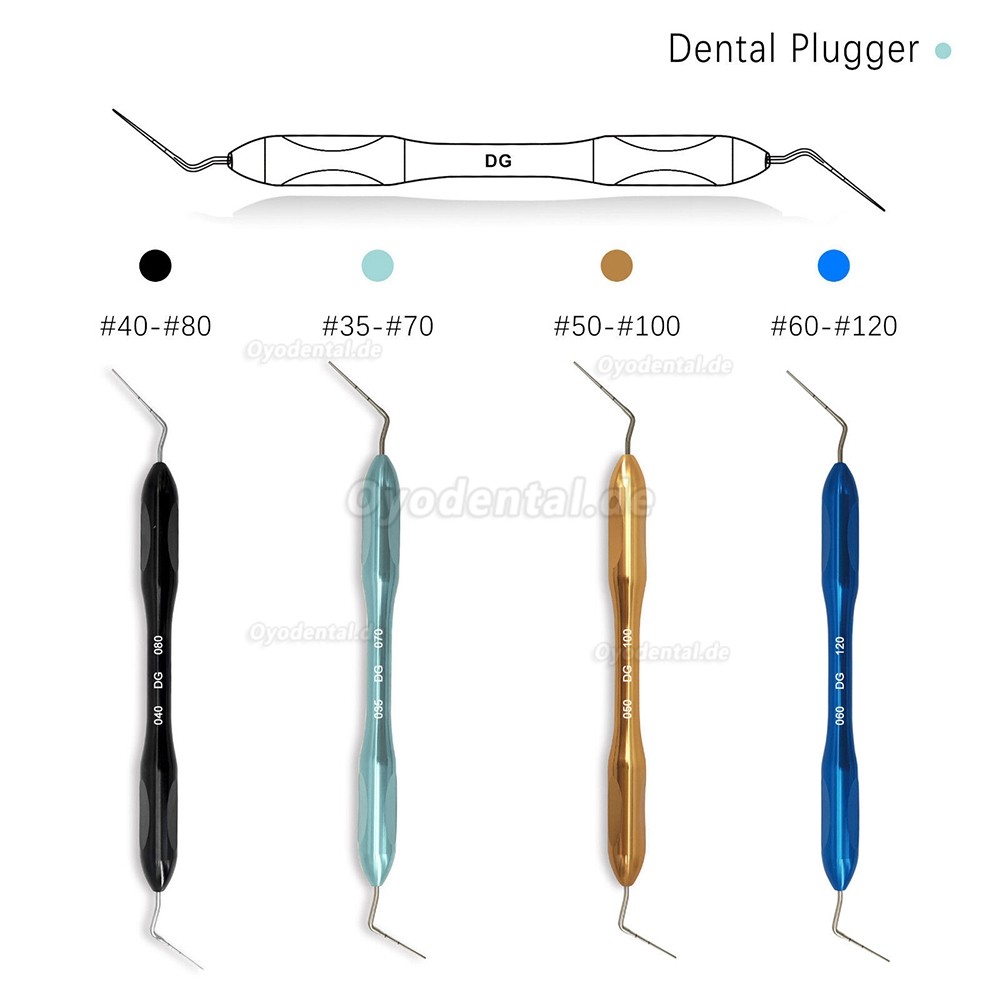 Dental Buchanan Handplugger-Spitze NITI Fill Endodontisches Obturationsset 4 Größen