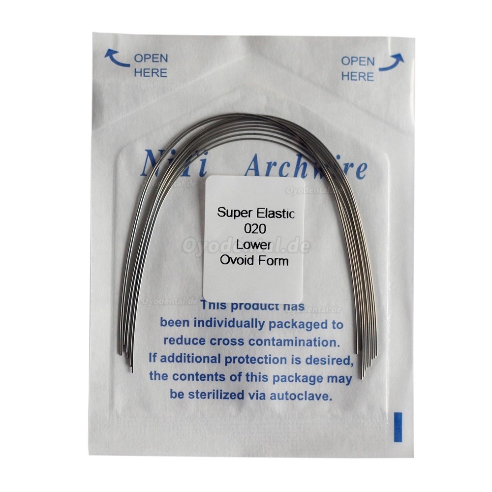 thumbnail image 2 of AZDENT Super Elastic Niti Round Arch Wires - Ovoid Form, 1-200X For Orthodontics 2 of 3