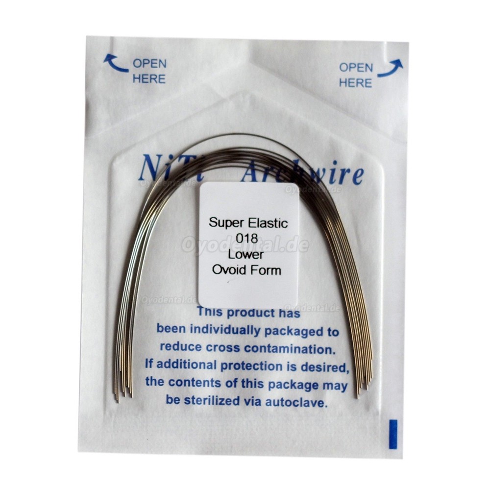 thumbnail interactive-video image 1 of AZDENT Super Elastic Niti Round Arch Wires - Ovoid Form, 1-200X For Orthodontics 1 of 3
