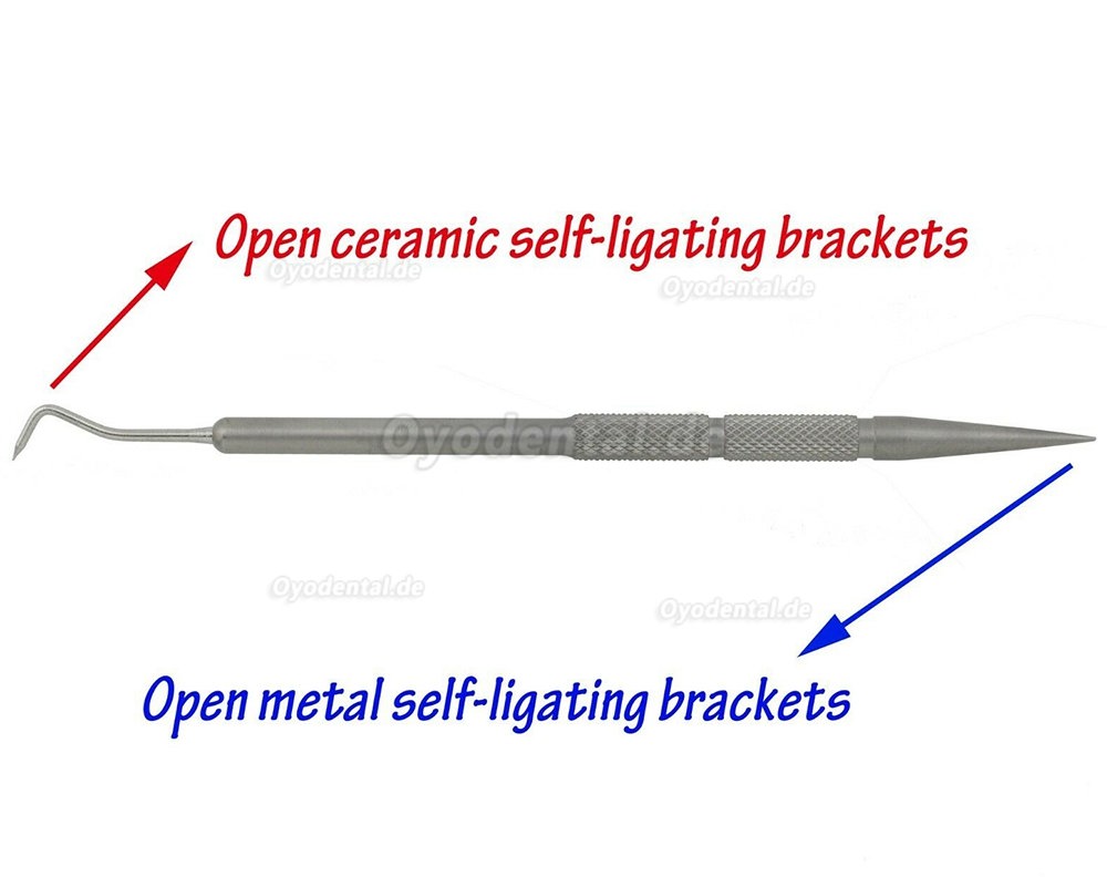 Kieferorthopädische Selbstligierende Keramik Brackets Roth 0,022 3-4-5 Mit Haken Klare Brackets Mit Werkzeug