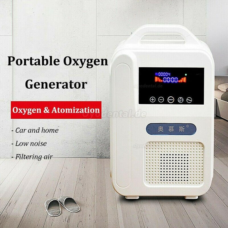 Portable Intelligent Home Car Oxygen-Concentrator Generator 1L/min Machine