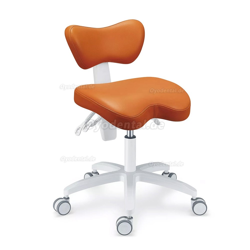 PLST-060 Einstellbarer Ergonomischer Zahnarztstuhl für Assistenten Zahnarzthelferin Krankenschwesterhocker