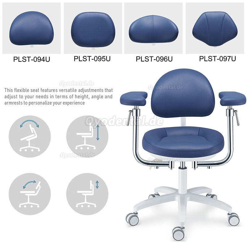 PLST-09 Serie Ergonomischer Dentalmikroskop-Hocker Zahnarzt-Bediener Assistent Chirurgen Hocker mit Armlehne PLST-09 Serie Ergonomischer Dentalmikroskop-Hocker Zahnarzt-Bediener Assistent Chirurgen Hocker mit Armlehne