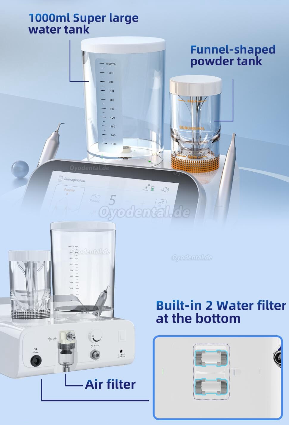 YUSENDNET COXO PT MASTER Dentaler Ultraschall-Scaler und Air-Polisher-Luftstrommaschine YUSENDNET COXO PT MASTER Dentaler Ultraschall-Scaler und Air-Polisher-Luftstrommaschine