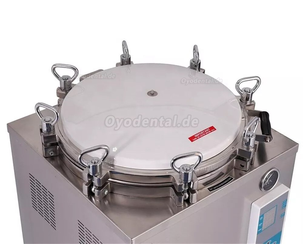 35L-150L Automatischer Großer Vertikaler Hochdruck Dampfautoklav-Sterilisator 105℃-134℃
