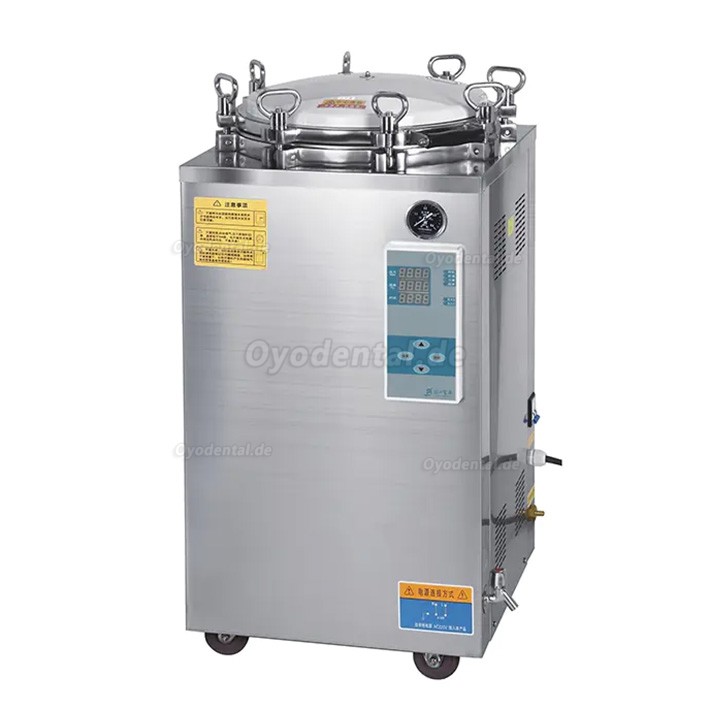 35L-150L Automatischer Großer Vertikaler Hochdruck Dampfautoklav-Sterilisator 105℃-134℃