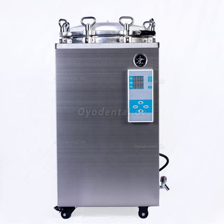 35L-150L Automatischer Großer Vertikaler Hochdruck Dampfautoklav-Sterilisator 105℃-134℃