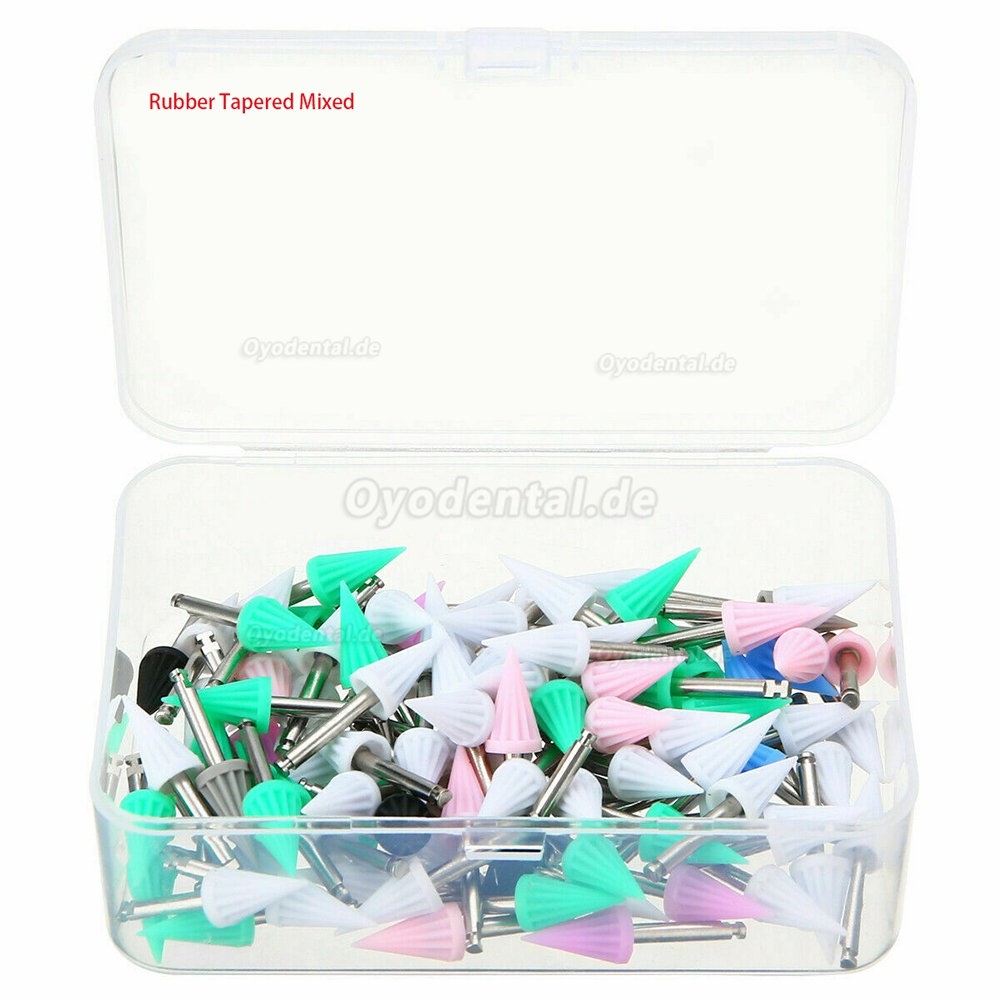 1000 Stück Dental Nylon/Gummi/Borsten Polierbürste Polierer Rubber Cups Prophylaxe