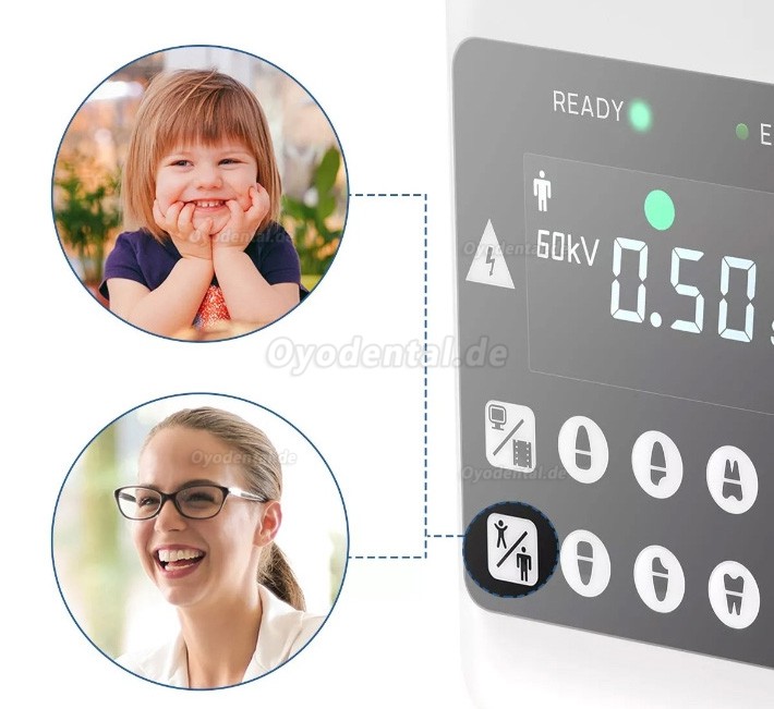 Tragbares digitales hochfrequenz-dentalröntgengerät RAY-221