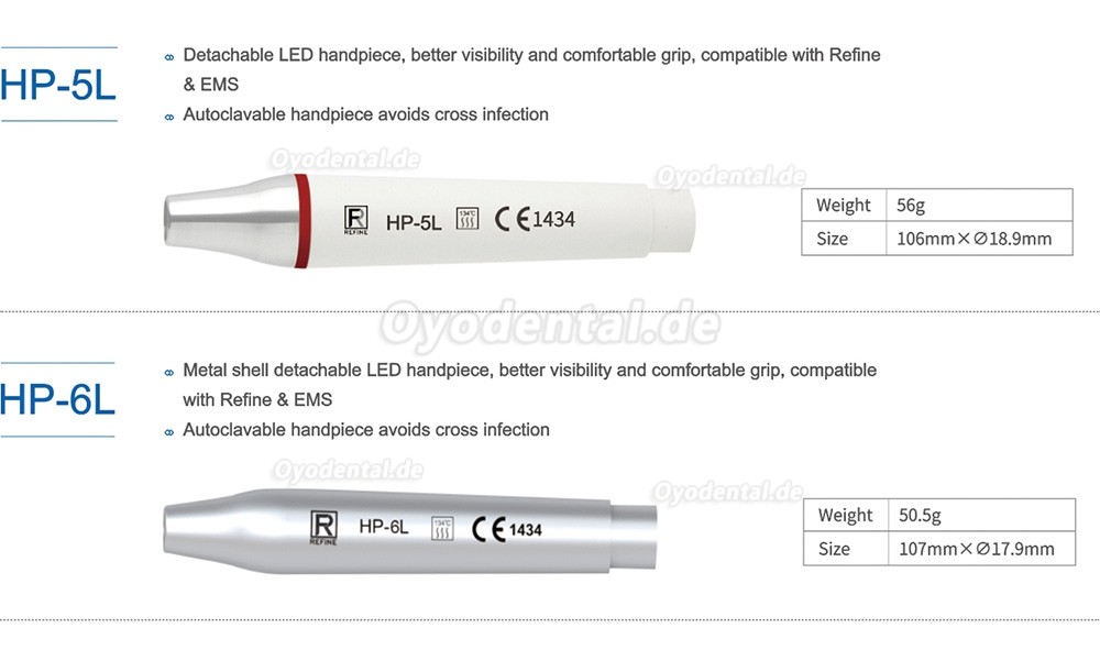 Refine Dental Ultraschall Handstück Kompatibel mit Refine & EMS