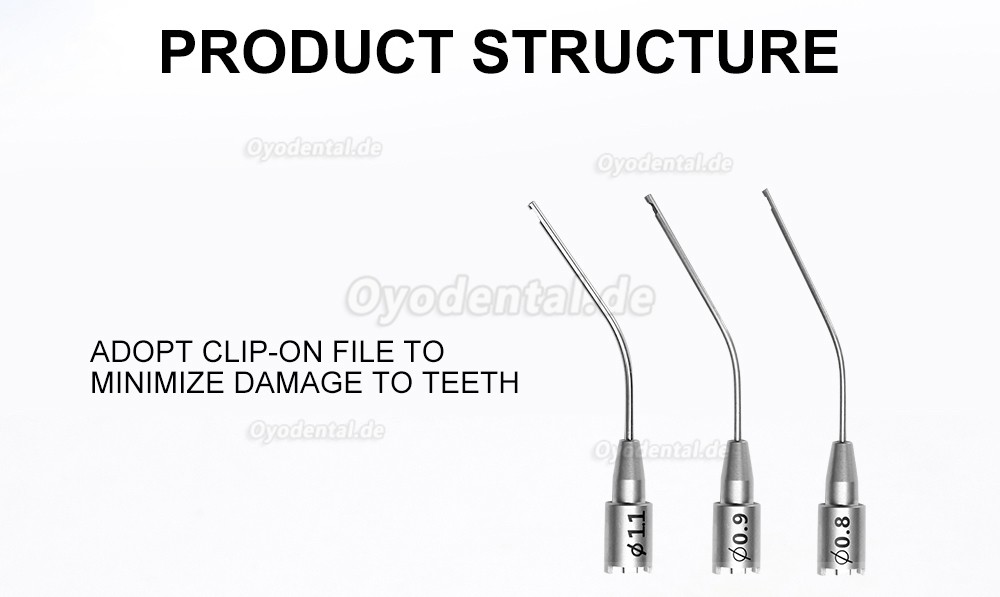 Tosi Endodontisches Endofeilen-Entfernungssystem-Kit Wurzelkanal-Feilenextraktor-Set