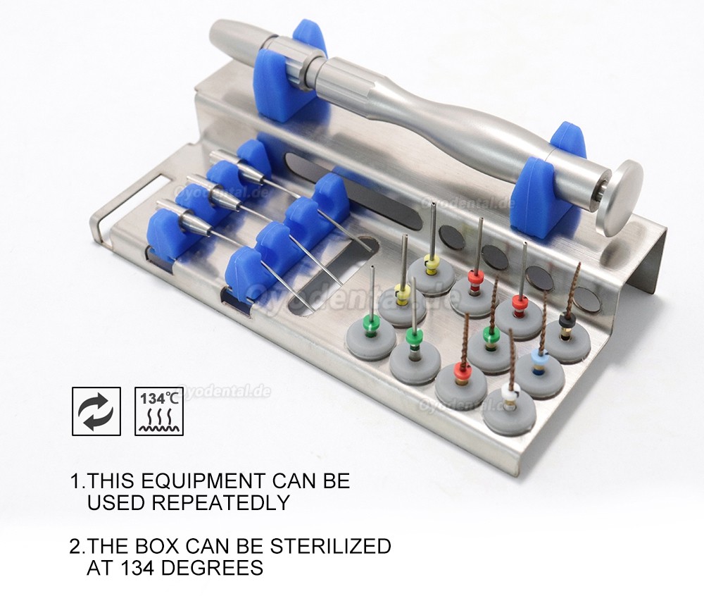 Tosi Endodontisches Endofeilen-Entfernungssystem-Kit Wurzelkanal-Feilenextraktor-Set