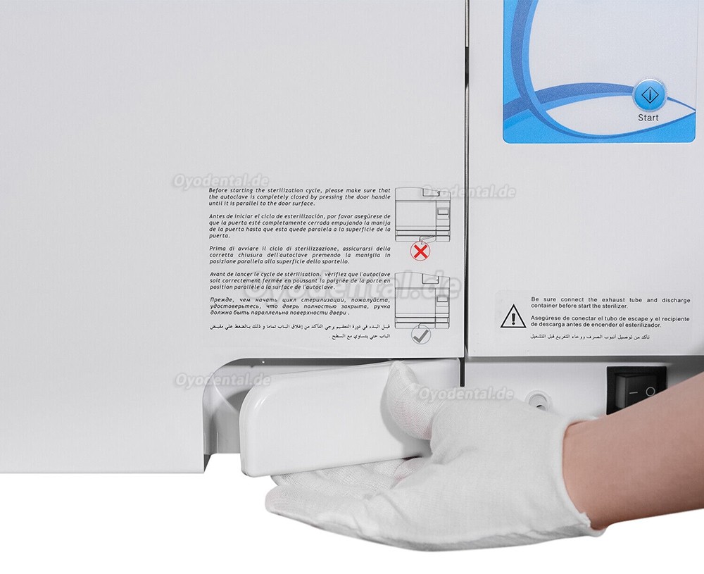 18–23L Automatischer Dental-Autoklav-Dampfsterilisator der Klasse N mit Trocknungsfunktion