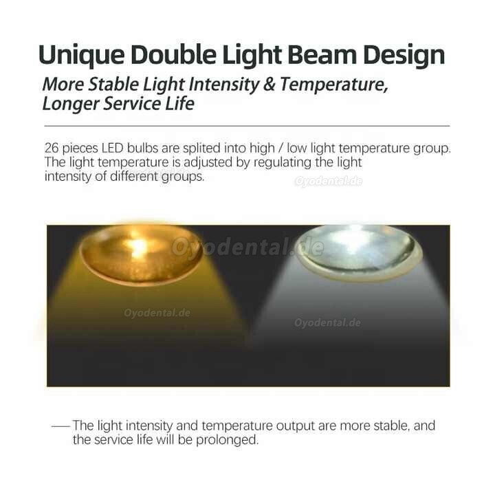 P138 Postmontierte zahnmedizinische LED-OP-Leuchte für die Behandlungsstuhleinheit Touch-Screen