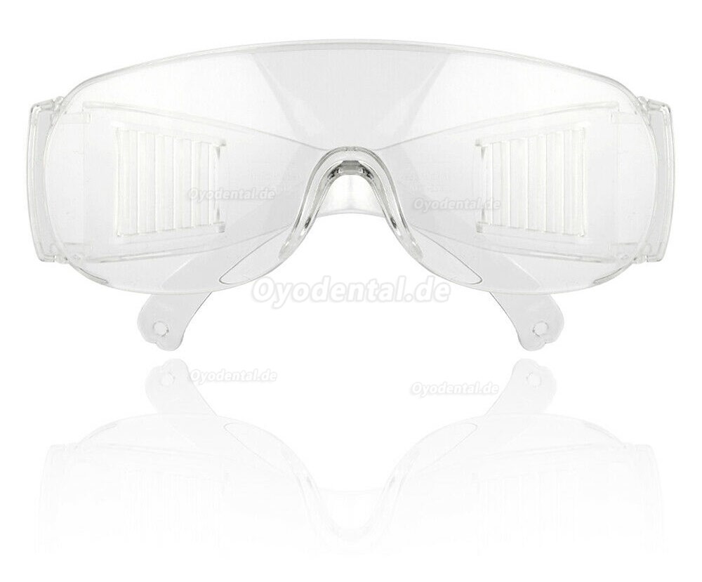10 Stück klare Schutzbrille Brille Antibeschlaglinse Work Lab Schutzchemikalie