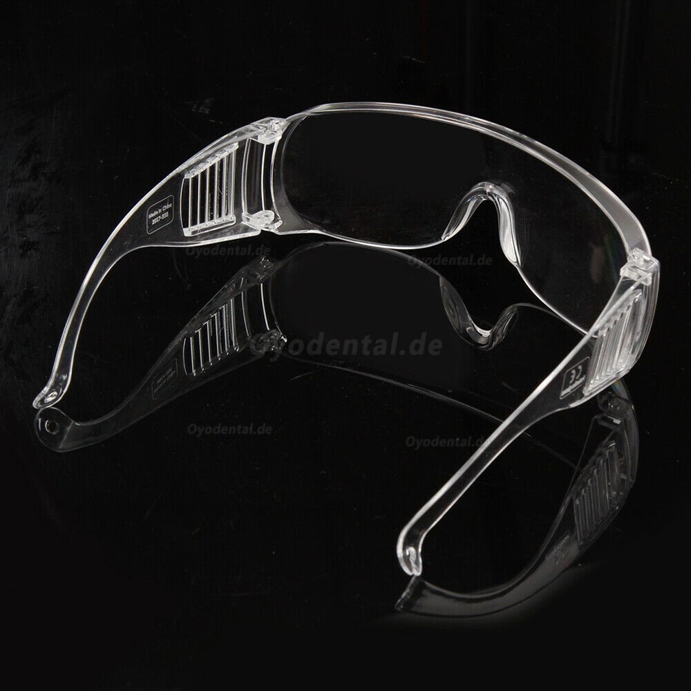 10 Stück klare Schutzbrille Brille Antibeschlaglinse Work Lab Schutzchemikalie