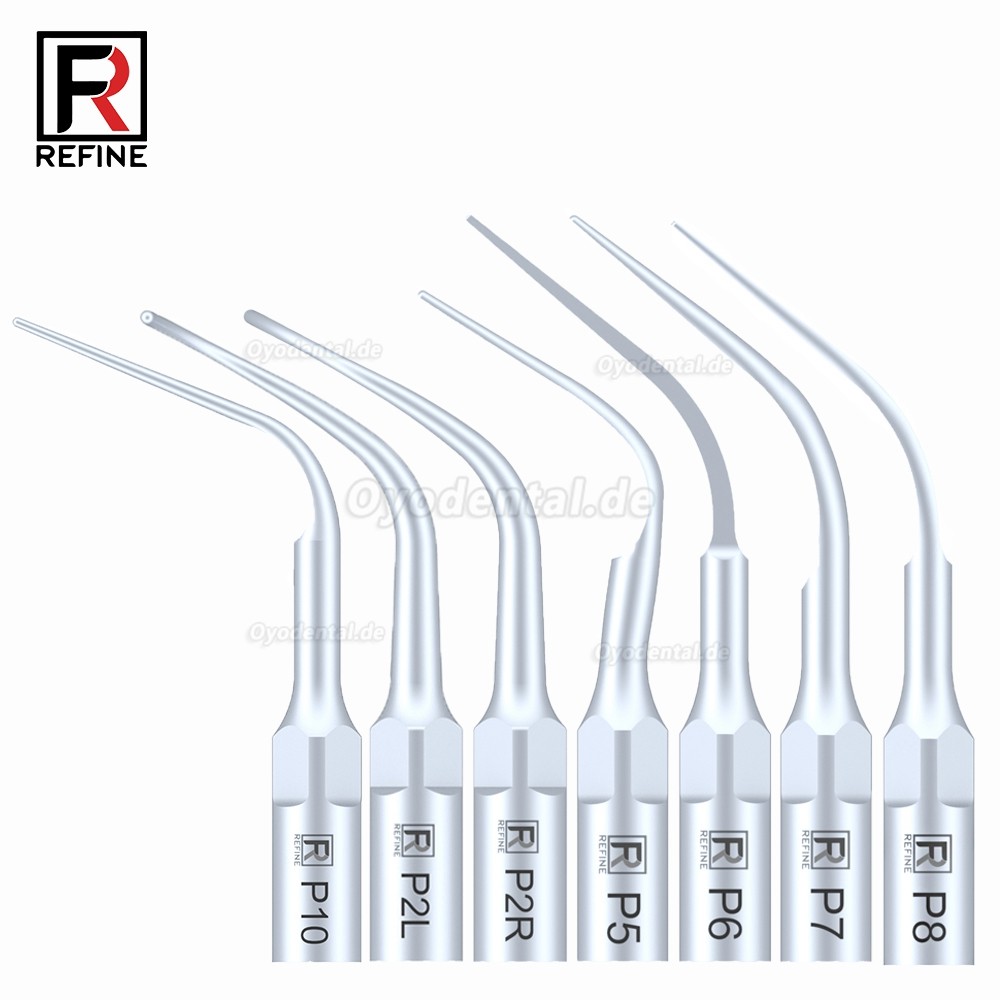 5 Stück Ultraschallspitzen Aufbereitung P2L P2R P2LD P2RD P5 P6 P7 P8 P10 P11 P12 P14L Kompatibel mit Refine EMS Woodpec