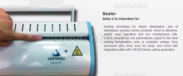 Dentallaborgeräte-Dichtungs-Maschine Autoklavensterilisation Sealer Beep-Alarm Sella II