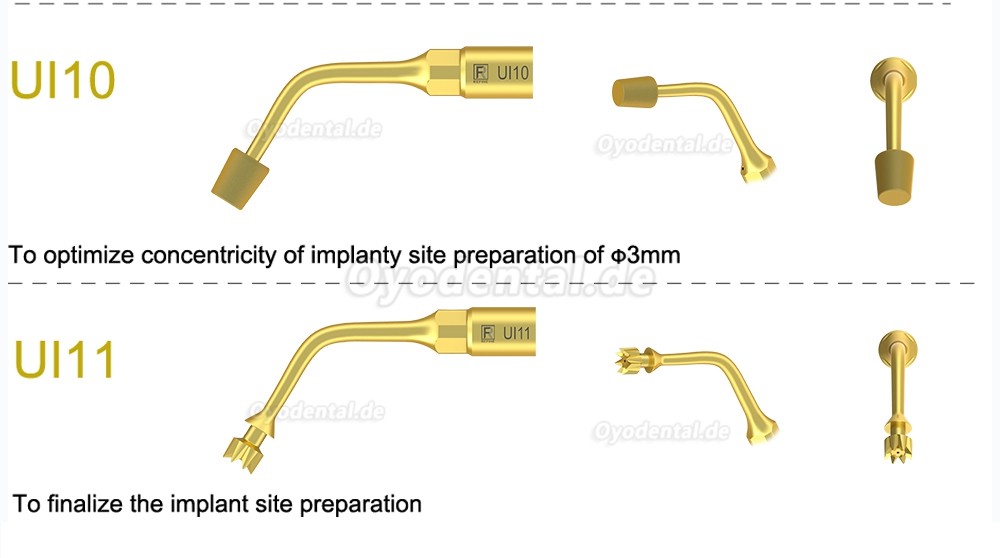 1 Stück Piezochirurgische Ansätze Spitzen Ul1 UI2 UI3 UI4 UI5 für Knochenschneiden Sinus lift Implantate Kompatibel mit