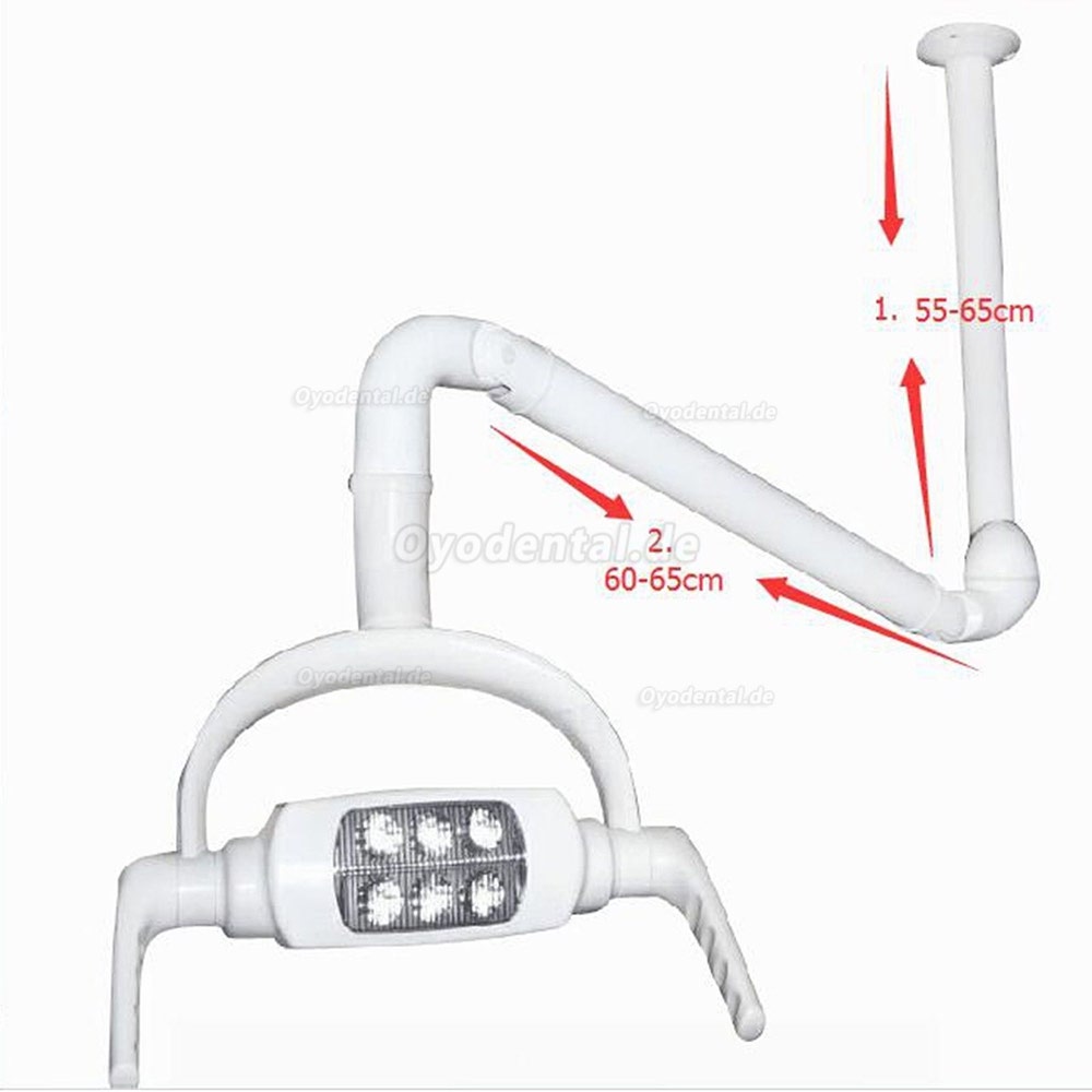 2018 Dental 8W Chirurgische Deckenleuchte LED Chirurgisch Licht Lampe mit Stützarm