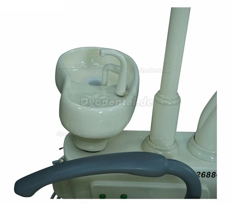 Tuojian TJ2688 B2 Zahnarztstuhl Behandlungseinheit Computergesteuertes integriertes PU-Leder