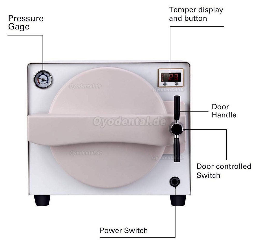 18L Lab Autoklav Sterilisator Vakuumdampf Mini Thermal TR250N