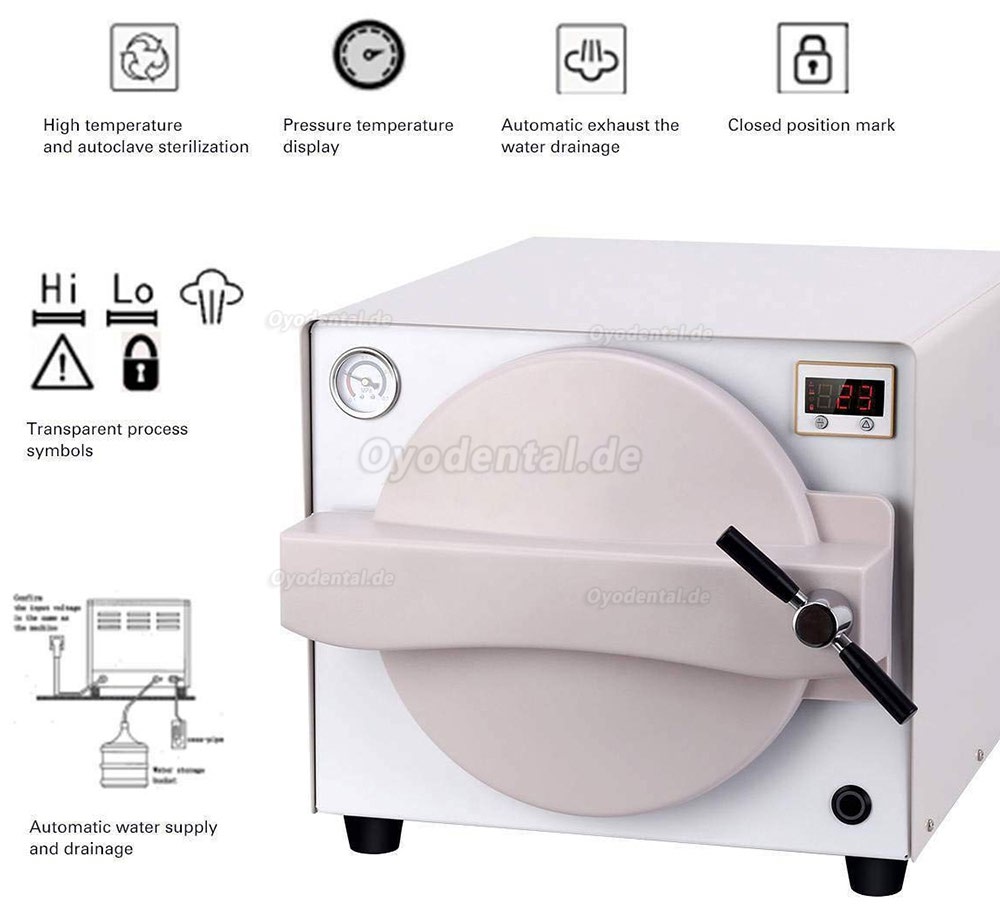 18L Lab Autoklav Sterilisator Vakuumdampf Mini Thermal TR250N 18L Lab Autoklav Sterilisator Vakuumdampf Mini Thermal TR250N