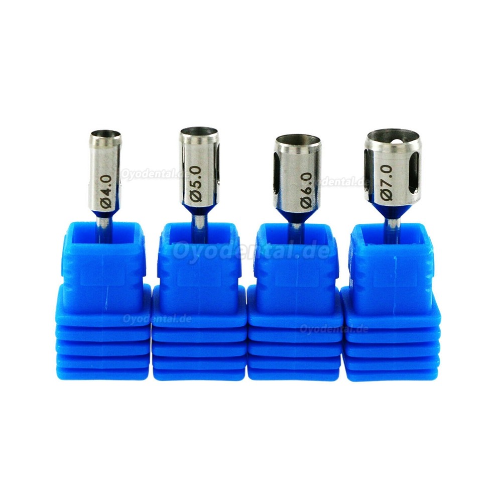 4-teiliges Dental Implantat Tissue Punch Bohrer Set für Abutment Chirurgie