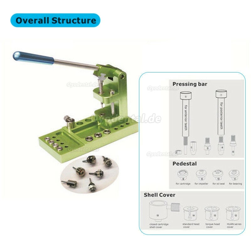 Dental Schnelle Geschwindigkeit Handstück Wartung Turbinenlager Reparatur Presswerkzeuge Kit