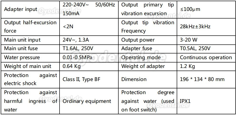 Woodpecker®UDS-A Ultraschall-Scaler EMS Kompatibel