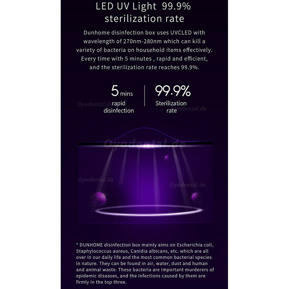 Tragbare UV-Sterilisatorbeutel USB LED 8W UV-Desinfektionsbeutel für Flaschen / Unterwäsche