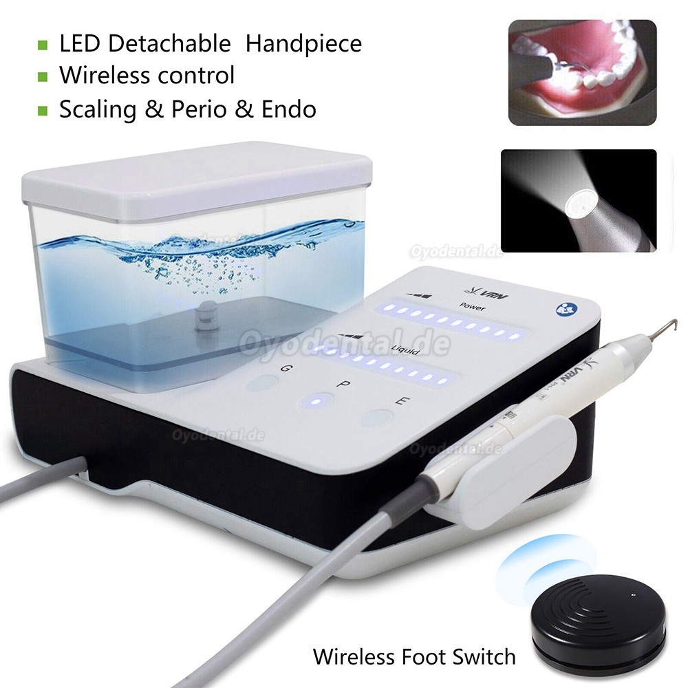 VRN DA-20 Dental Ultraschall Piezo Scaler Handstück mit Wasserflasche kompatibel mit EMS Touch-Panel