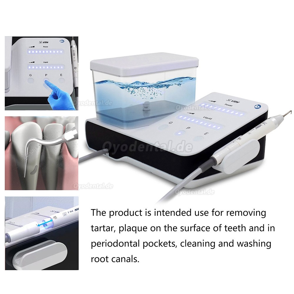 VRN DA-20 Dental Ultraschall Piezo Scaler Handstück mit Wasserflasche kompatibel mit EMS Touch-Panel
