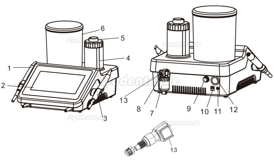 VRN® DQ-80 Ultraschallscaler mit Pulverstrahlgerät Parodontale Skalierung Wurzelkanalspülung VRN® DQ-80 Ultraschallscaler mit Pulverstrahlgerät Parodontale Skalierung Wurzelkanalspülung