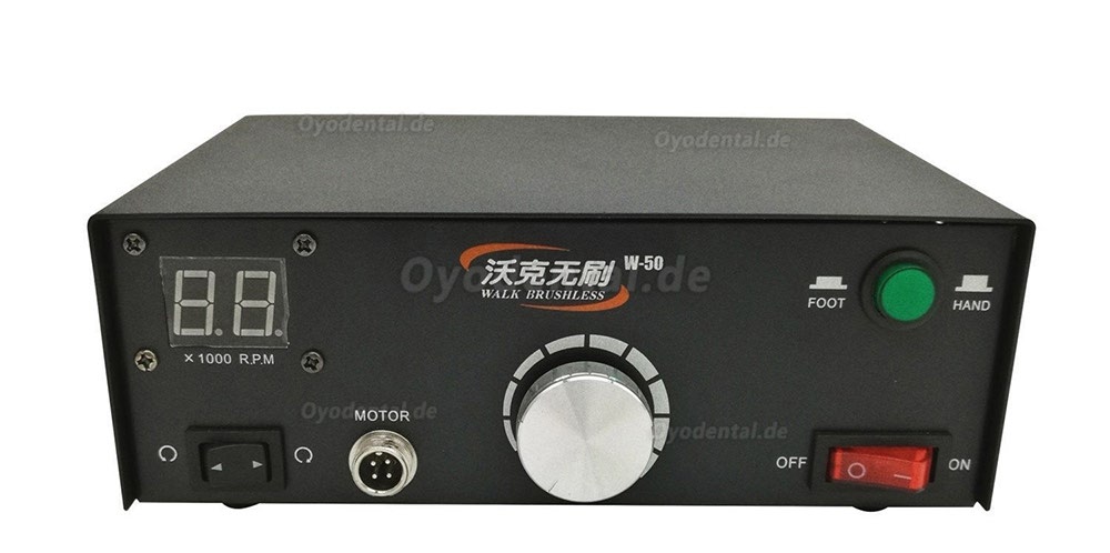 Bürstenlose Mikromotor-Poliermaschine für Dentallabore + Mikromotor-Handstück 50K RPM Bürstenlose Mikromotor-Poliermaschine für Dentallabore + Mikromotor-Handstück 50K RPM