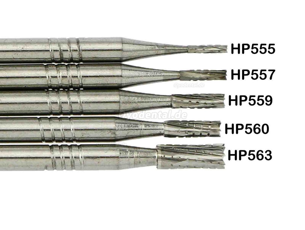 5 Packungen Wave Dental Langsame Geschwindigkeit Gerade Flat End Crosscut Hartmetallbohrer HP 555 556 560 563