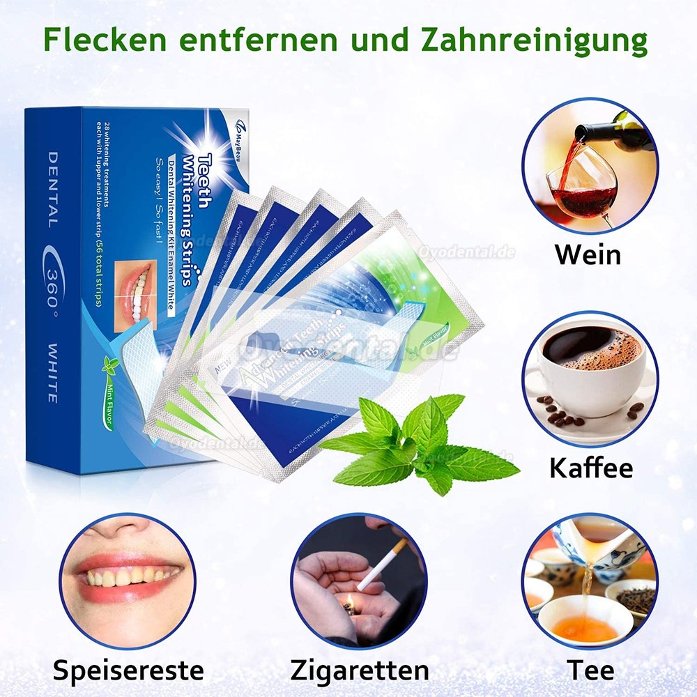 Professionelle Zahnaufhellung Streifen Kit Home Zahnbleaching