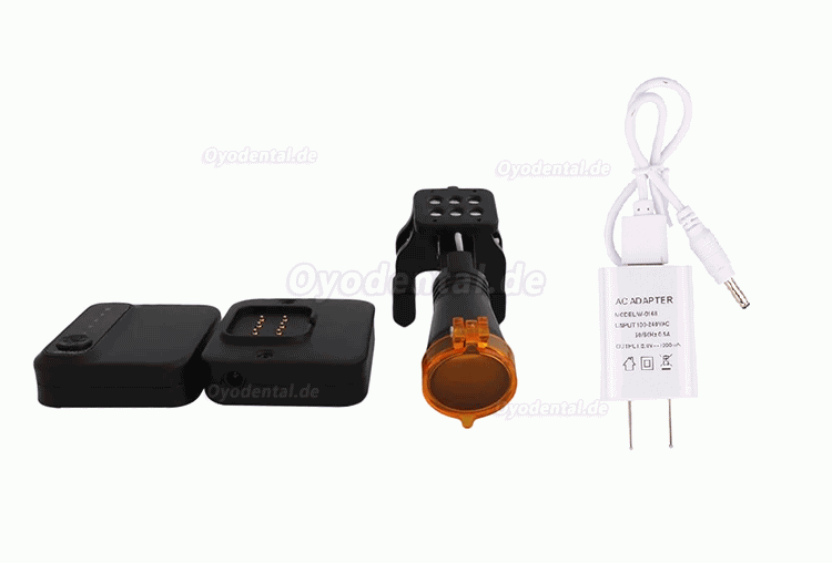 5W LED-Scheinwerfer kabellos mit 2 Batterien verstellbare Kopfleuchte für Dentallupen