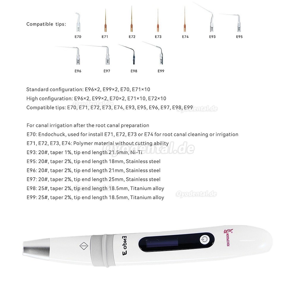 Woodpecker Endo 3 Endo Ultra Aktivator-Handstück EndoActivator Handstück Ultraschall-Endo-Aktivator