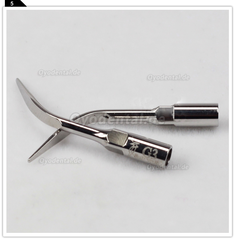 Woodpecker® 10pcs Dental Piezo scaling Ansatzspitzen G3 Woodpecker® Skalierung Spitze G3 10 Stücke Dental Ultraschall Piezo Skaler kompatibel mit Woodpecker, EMS