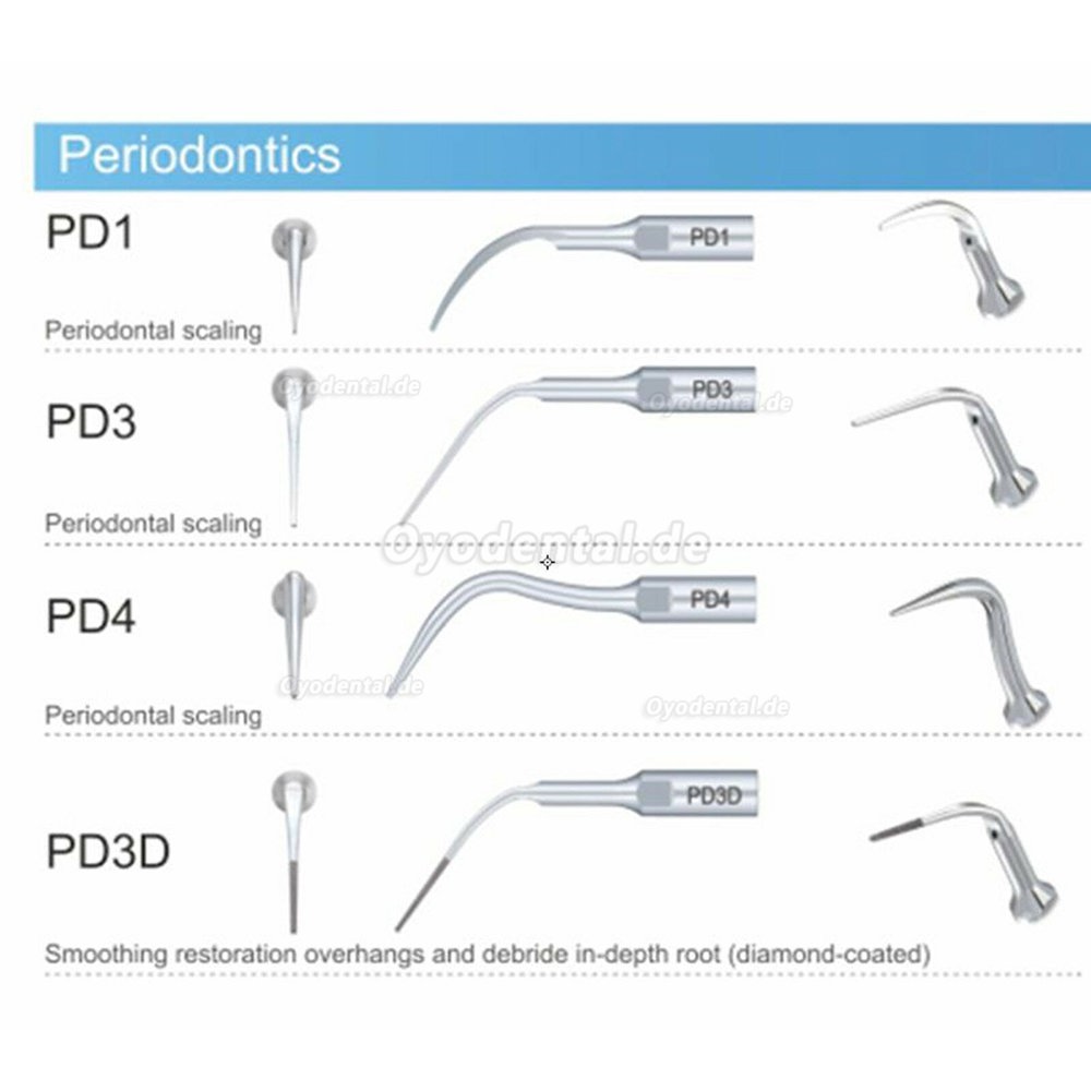 10 Stück Woodpecker DTE Ultraschallspitzen Endodontie Parodontal Kompatibel mit NSK Satelec