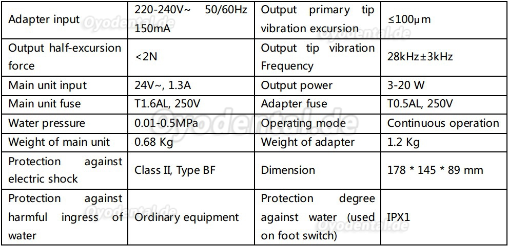 Woodpecker®UDS-P Ultraschall-Scaler Kompatibel EMS