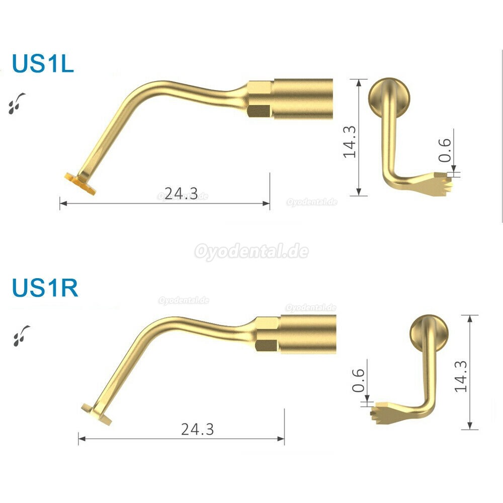 Woodpecker US1L US1R Ultraschallknochen Chirurgie Spitzen F / Mectron PiezoSurgery Specht Ultrasurger