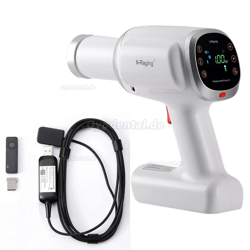 Tragbares Hochfrequenz-Zahnröntgengerät + RVG-Röntgensensor-Kit