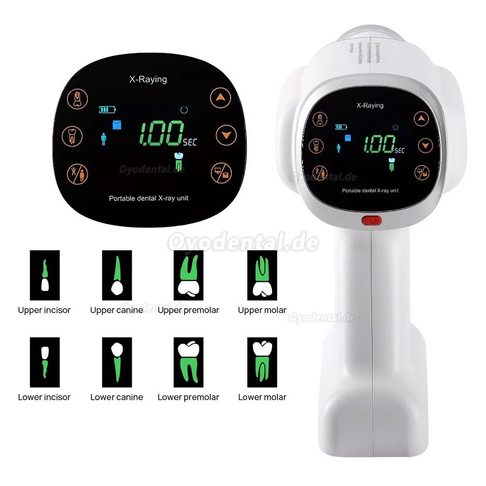 Tragbares Hochfrequenz-Zahnröntgengerät + RVG-Röntgensensor-Kit