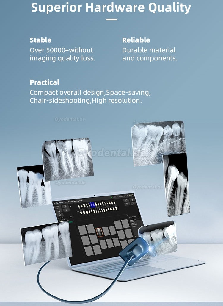 Tragbares Hochfrequenz-Zahnröntgengerät + Intraoral-Röntgensensor-Kit
