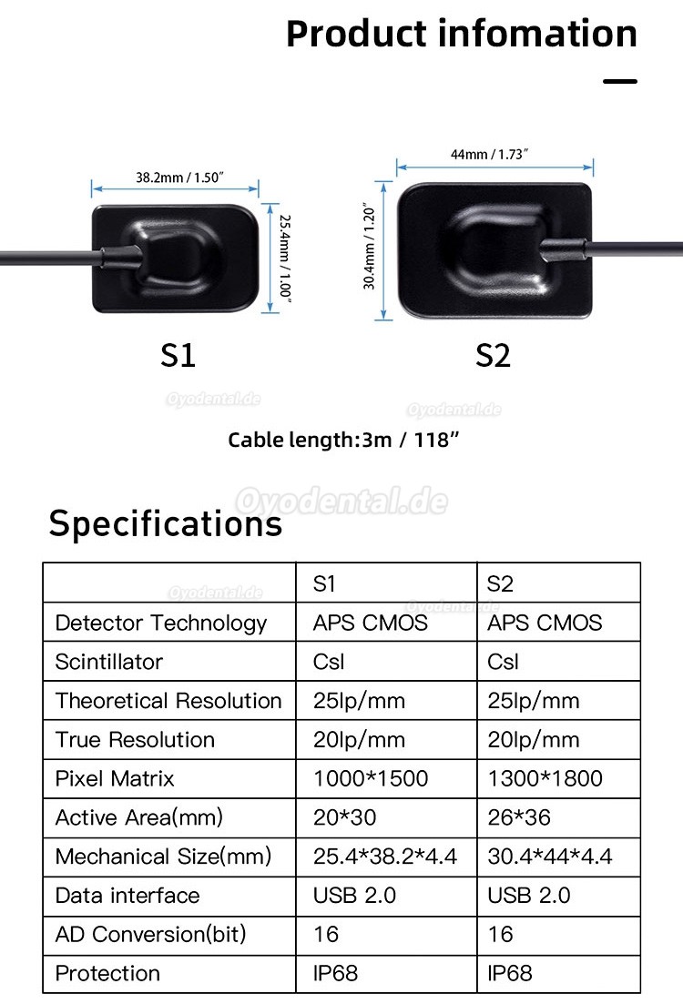 Tragbares Hochfrequenz-Zahnröntgengerät + Intraoral-Röntgensensor-Kit